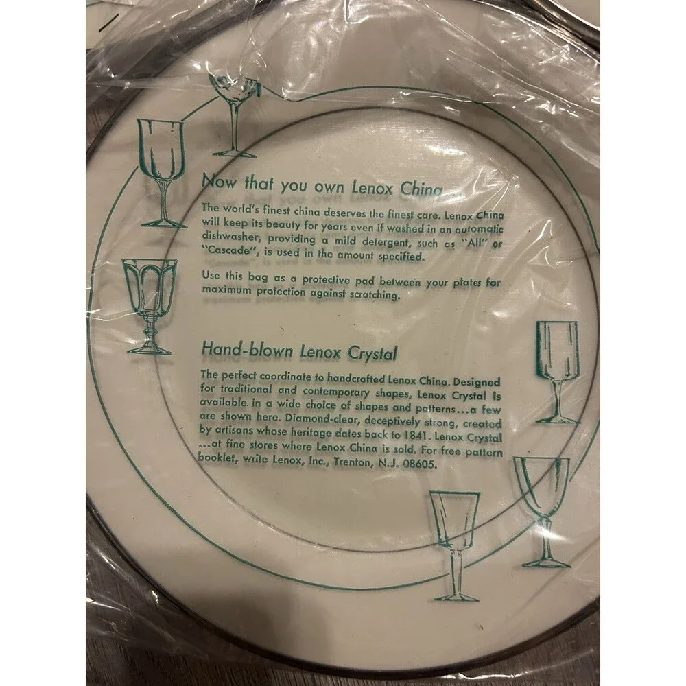 Lenox Solitaire Set Of 7 Dinner Plates, Set Of 2 Bread Plates, Set Of 4 Tea Cups
